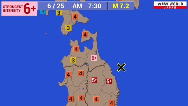 Forte terremoto sacode região norte do Japão