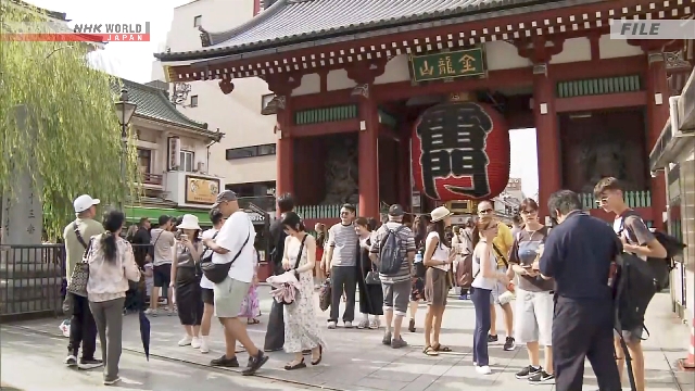 Número de visitantes estrangeiros no Japão cai no 1º semestre