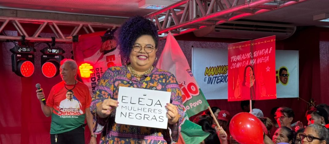 Michelle Andrews destaca eleição de mulheres negras durante convenção da Federação PT/PCdoB/PV
