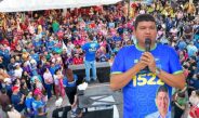 No Careiro Castanho, Nathan Macena é recebido por uma Multidão ao lado da Prefeita Mara Alves, confirmando sua Força Política no município, rumo a Câmara Federal