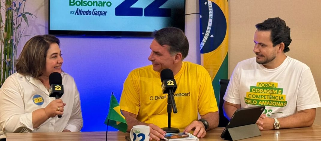 Professora Maria participa de live nacional do candidato à Presidência Flávio Bolsonaro